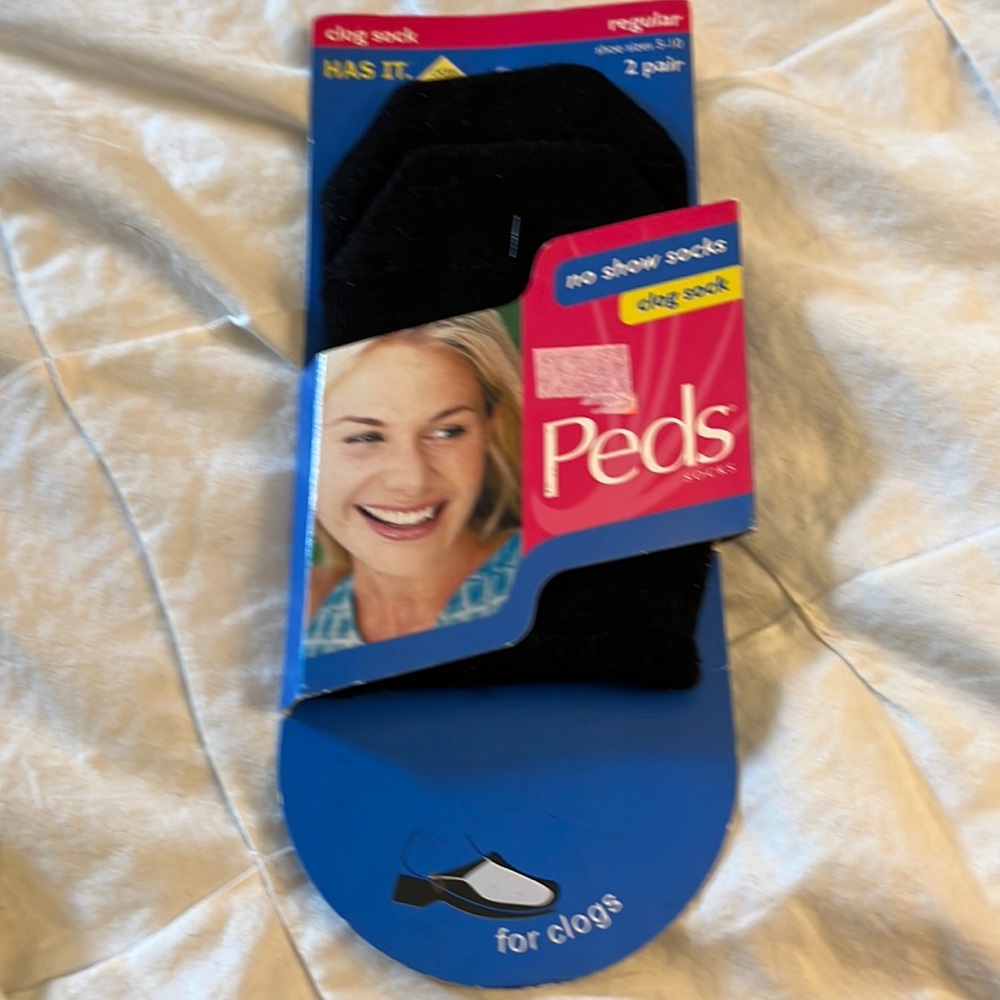 Peds clog socks 2 pair